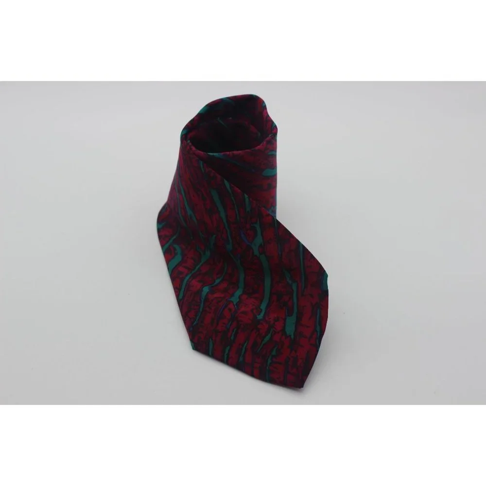 Vintage Stonehenge Molecular Expressions‎ scientific meteorite print silk tie
